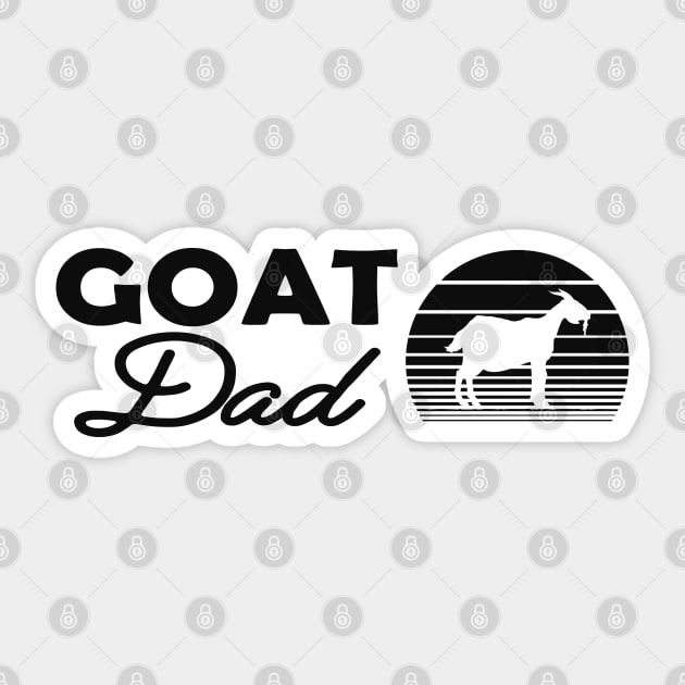 Goat Dad Sticker by KC Happy Shop